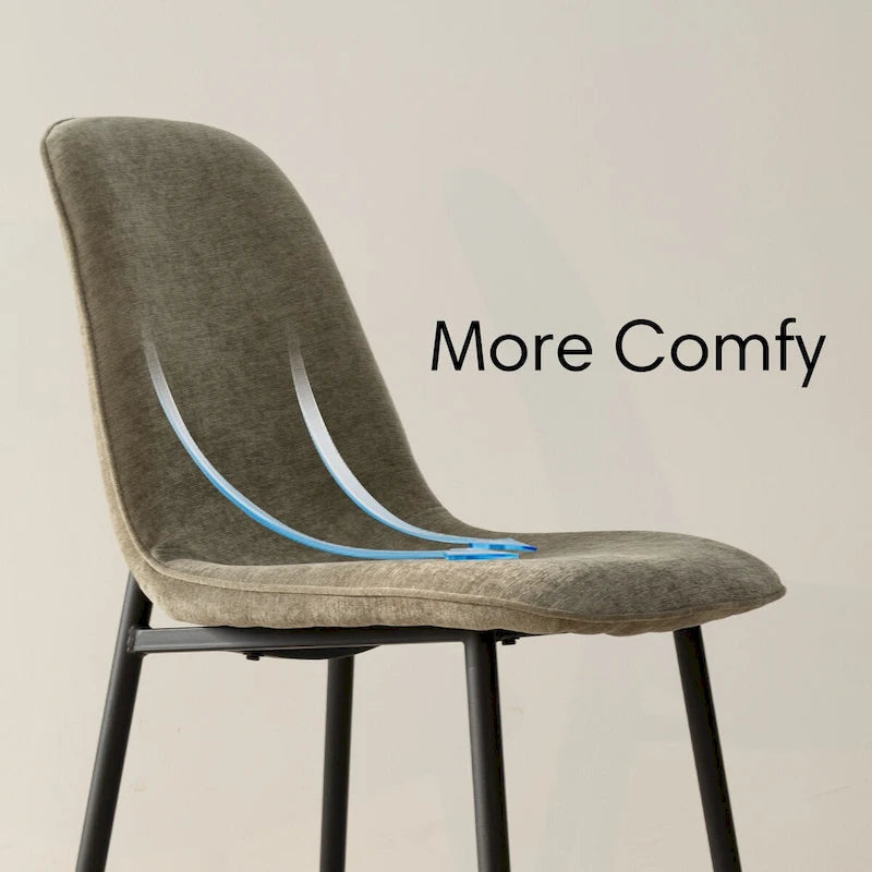 Chaise d'appoint rembourrée (lot de 4)