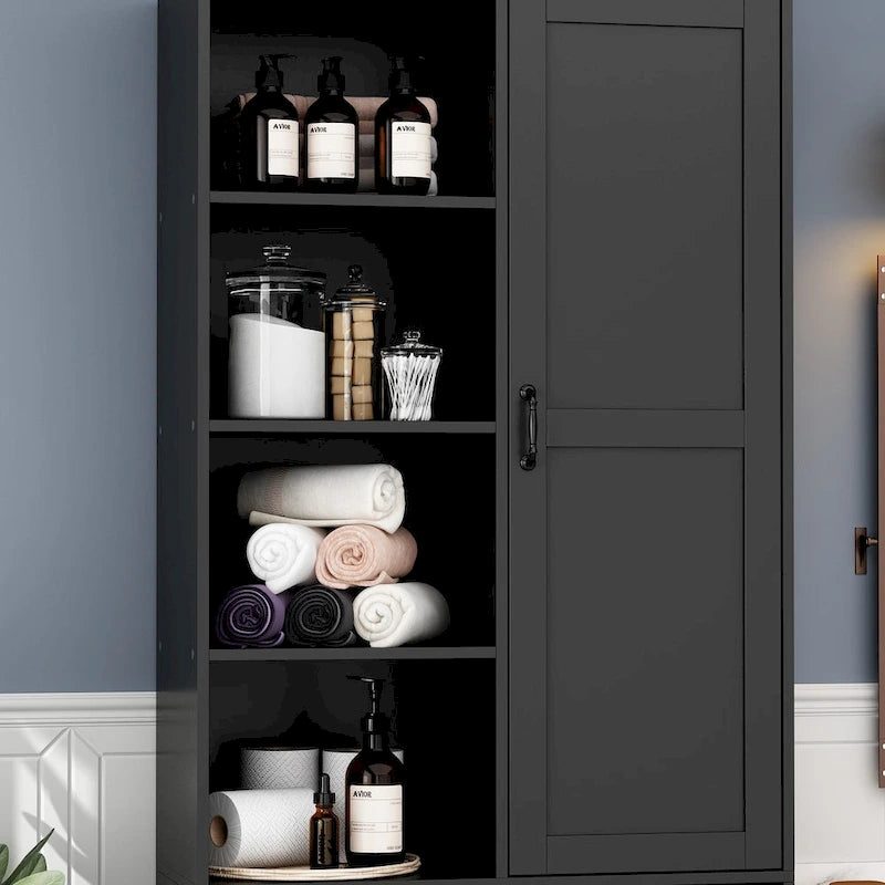 Meuble de salle de bain/buanderie blanc épuré avec tiroirs rotatifs uniques