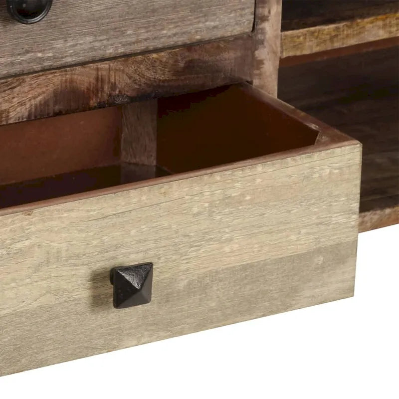 Meuble TV 46,5x11,8x15,7 Bois de manguier massif