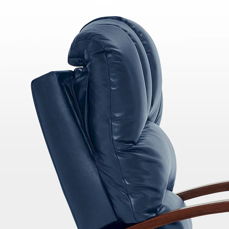 Fauteuil inclinable, pivotant et berçant motorisé avec appuie-tête réglable pour chambre de bébé, en similicuir