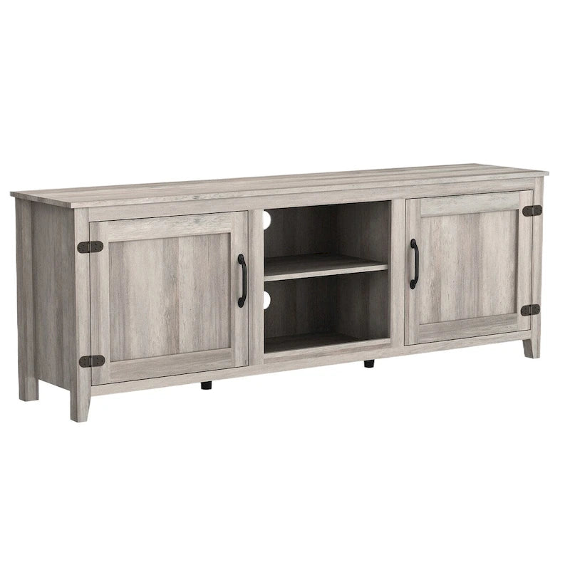 Meuble TV Console Média Meuble de Rangement avec Deux Portes
