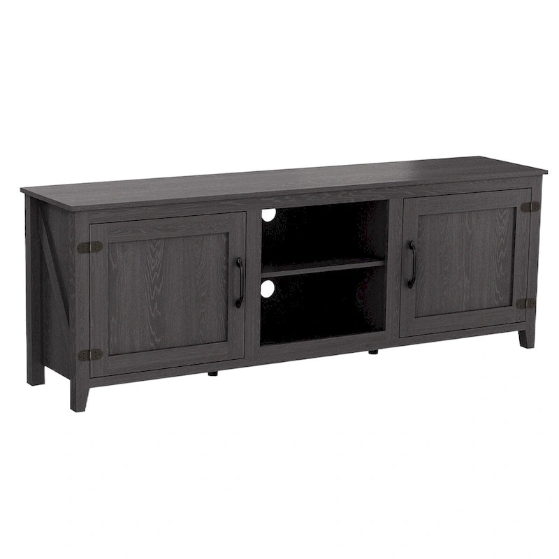 Meuble TV Console Média Meuble de Rangement avec Deux Portes