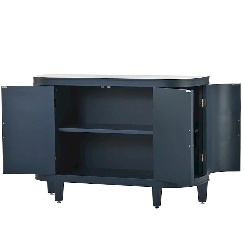 Meuble de rangement d'appoint, buffet en bois avec portes à motif ancien pour couloir, entrée, salon, chambre