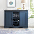 Meuble de bar rustique de 47 pouces avec porte coulissante de style grange