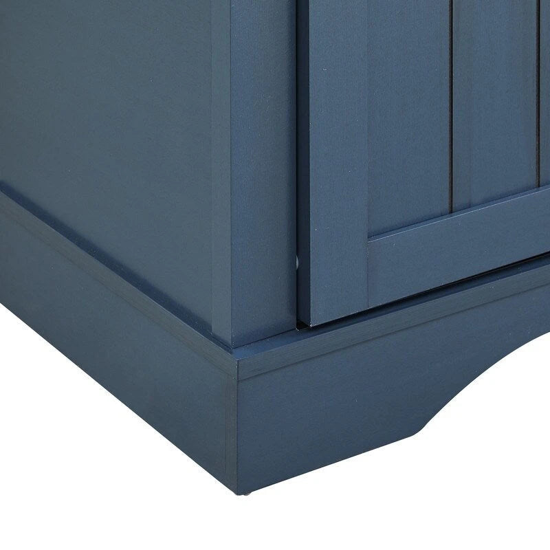 Meuble de bar rustique de 47 pouces avec porte coulissante de style grange